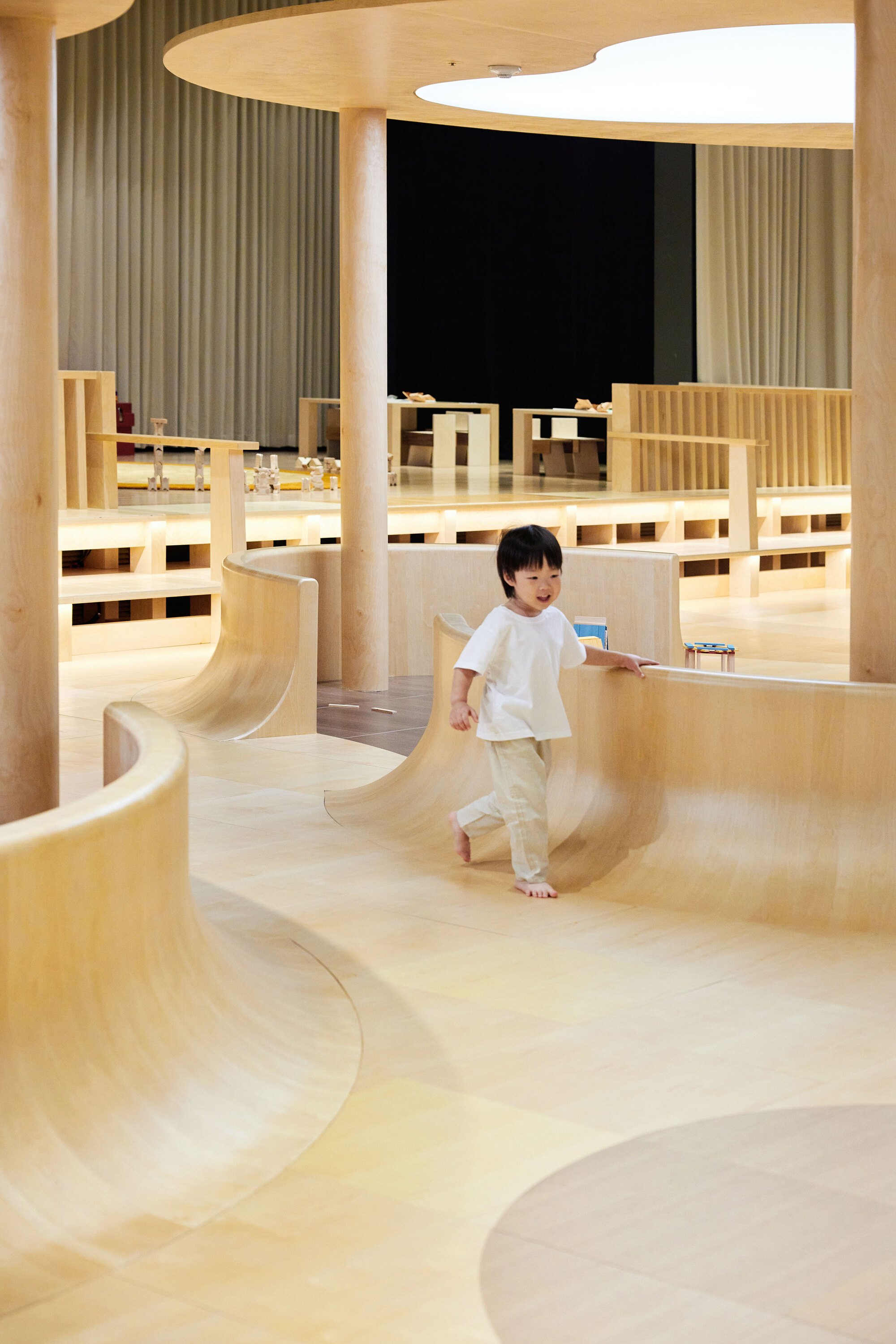 Maumstudio Carves an Undulating Wooden Playground for Seoul's Tokyo Toy Museum