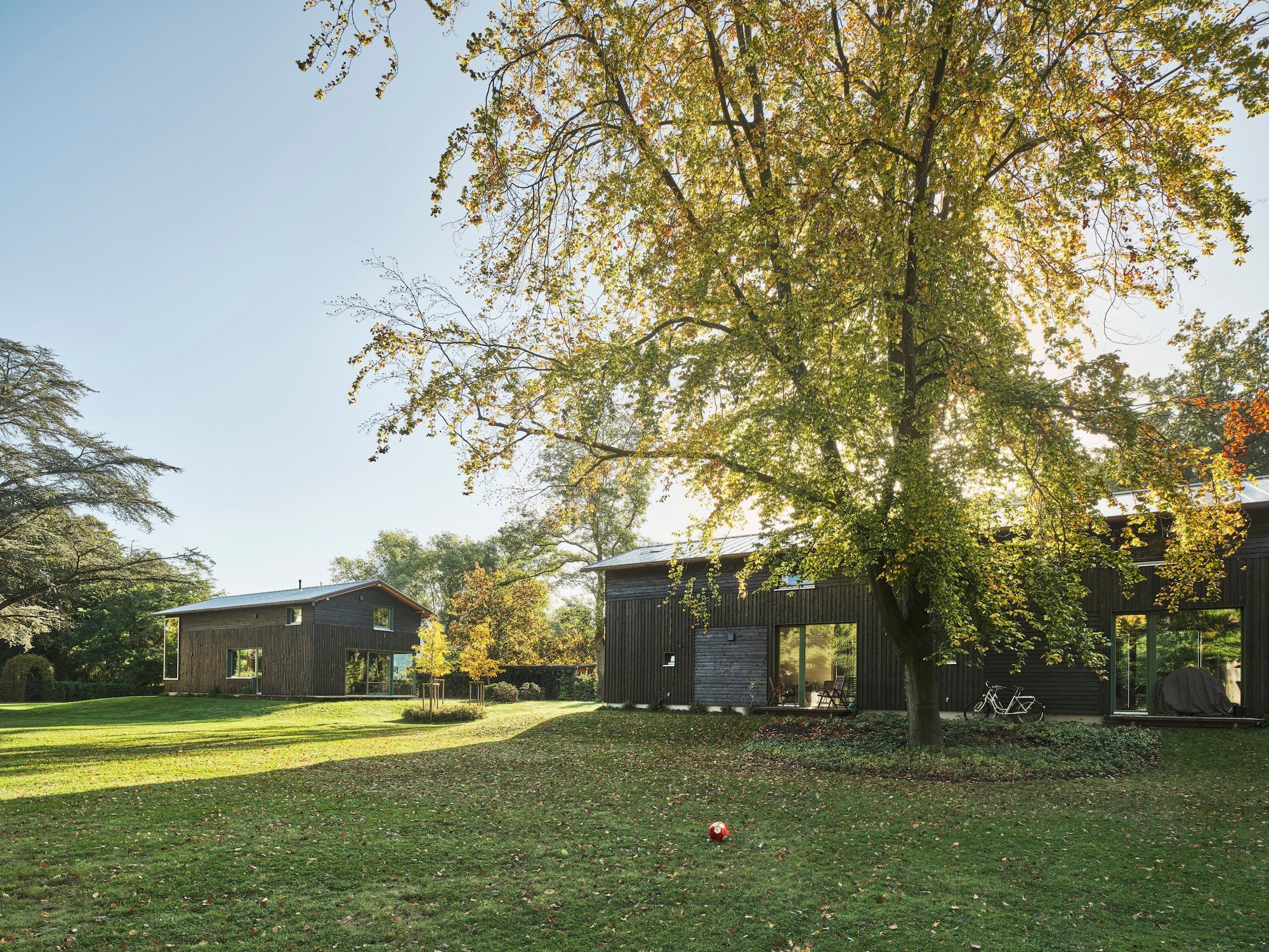 Felix Brinkhege Rebuilds a Royal Estate in Bremen as Seven Houses Disguised as Farm Buildings