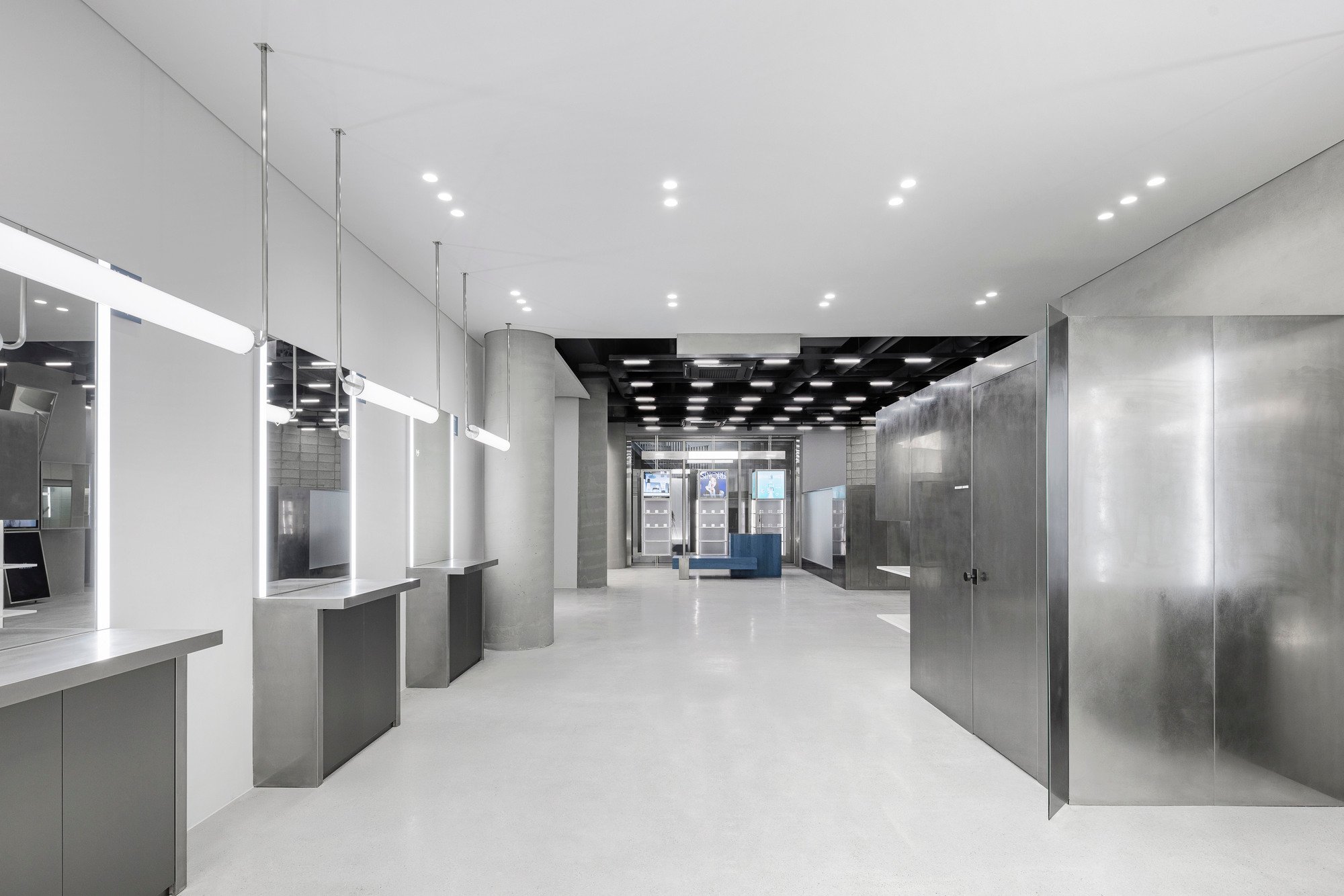 RVMN Turns a Seoul Basement into a K-Beauty Cultural Hub with Raw Concrete and Mirrored Steel