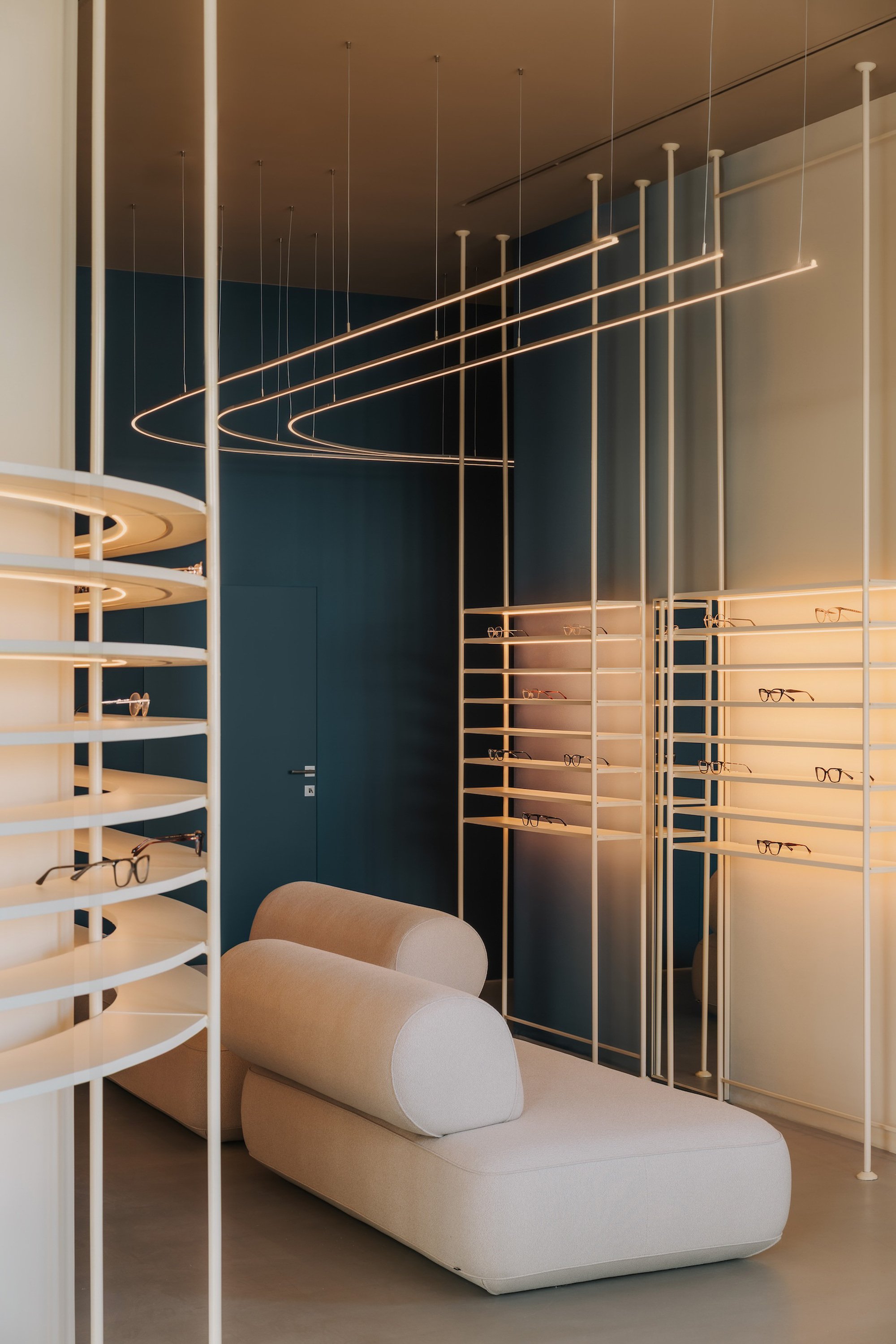Znamy się Designs an Optical Salon in Wrocław as a Spatial Map of the Human Eye
