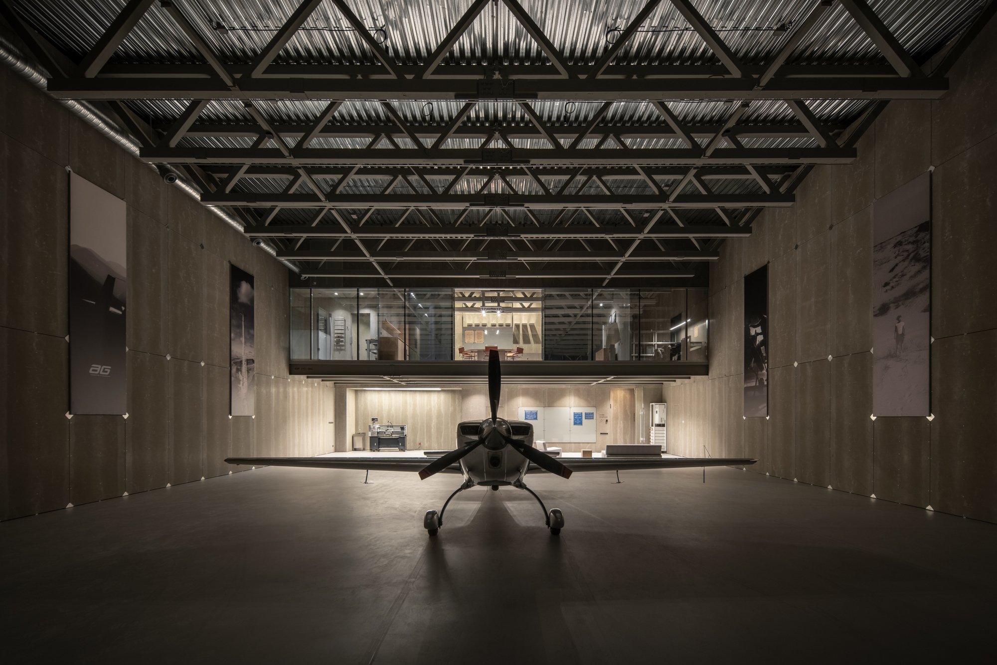 kouple Builds a Minimalist Aviation Base for Ukraine's Most Daring Aerobatics Collective