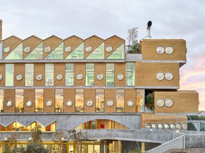 Andrés Jaque Wraps a Six-Storey Vertical School in Cork to Let Madrid's Children Learn from the Building Itself