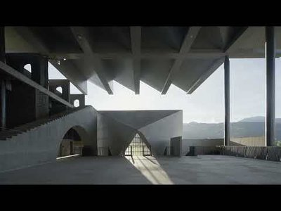 Tanghua Architects and Associates Build a Documentary Film Museum from Folded Concrete in Xichang