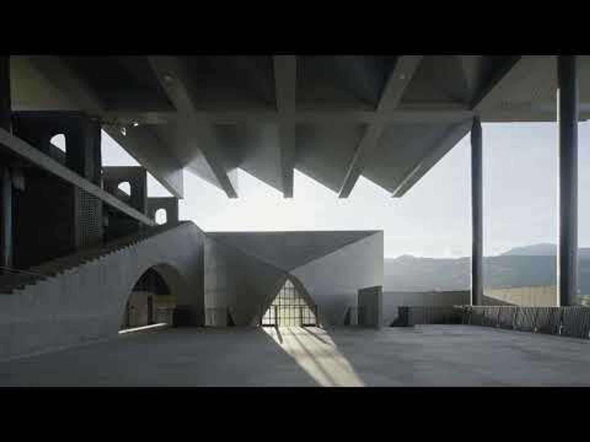 Tanghua Architects and Associates Build a Documentary Film Museum from Folded Concrete in Xichang