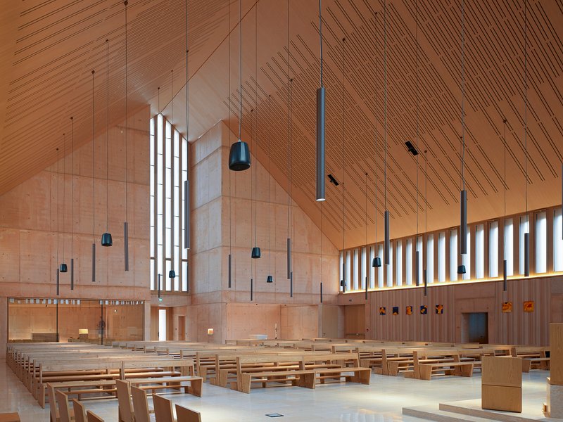 LR-Architetti Raises a Pink Brick Church from the Ruins of an Earthquake in Pegognaga