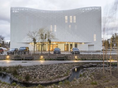 FAAB Wraps a Polish Healthcare Complex in Perforated Metal Inspired by the Sea