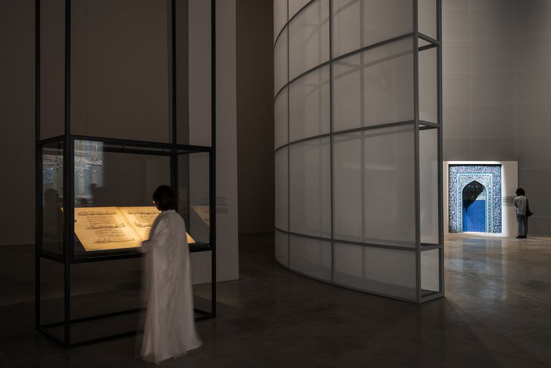 OMA Wraps an Entire Biennale in Fabric Inside SOM's Iconic Hajj Terminal in Jeddah