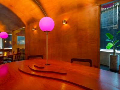 Indiesalon Carves a Plywood Cave into a Seoul Bistro's Second Floor