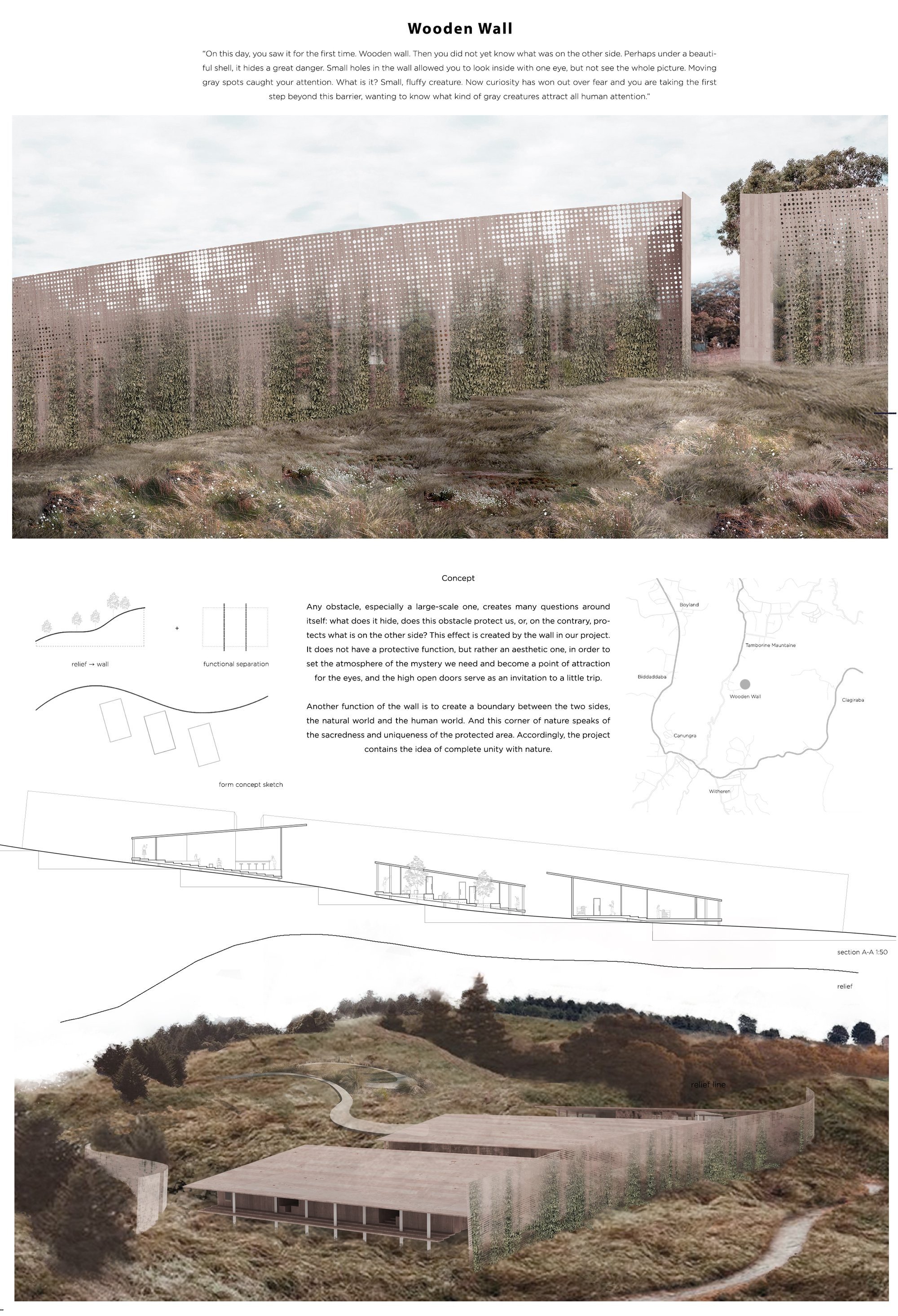 Wooden Wall: A Sustainable Wildlife Architecture Project Protecting Koalas in Queensland