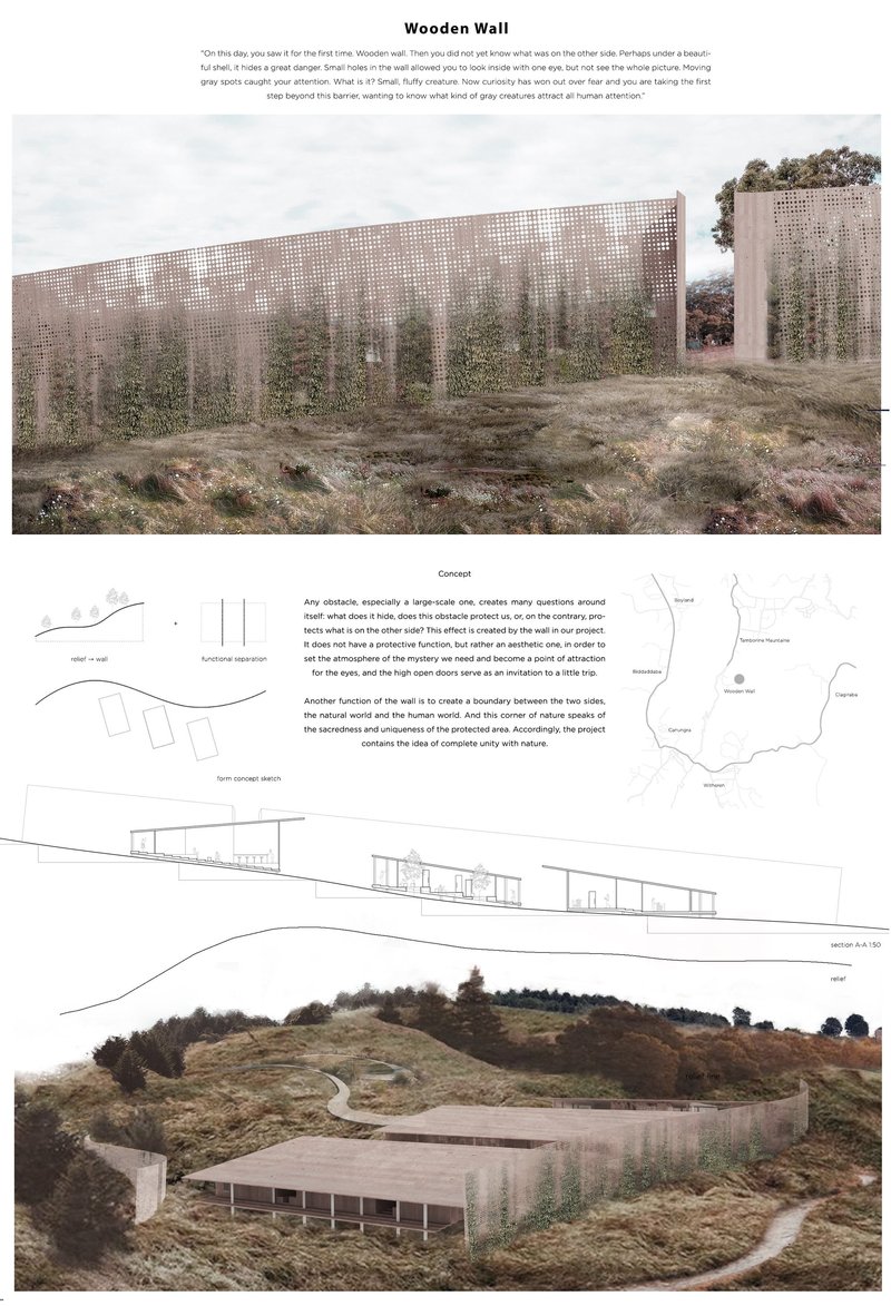 Wooden Wall: A Sustainable Wildlife Architecture Project Protecting Koalas in Queensland