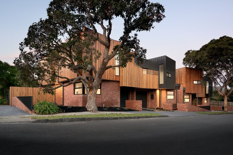 Green Sheep Collective Threads Light Through Four Melbourne Townhouses with Central Courtyards