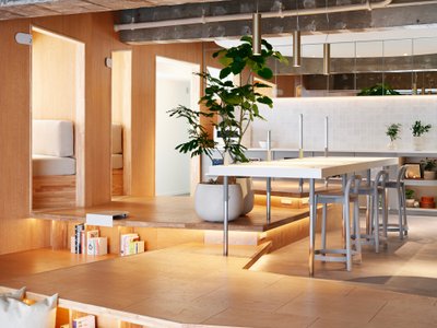 R/URBAN DESIGN OFFICE Carves a Communal Living Room from a Tokyo Corporate Dormitory