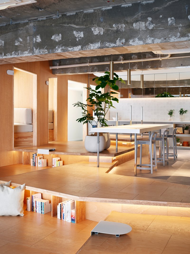 R/URBAN DESIGN OFFICE Carves a Communal Living Room from a Tokyo Corporate Dormitory