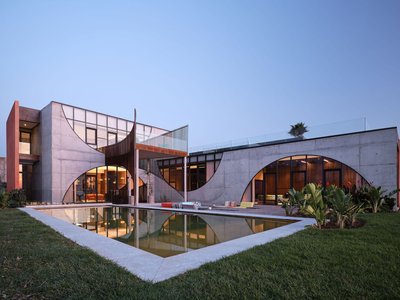 Mohamed Amine Siana Folds Moroccan Craft and Concrete Into a Butterfly-Shaped Villa in Marrakesh