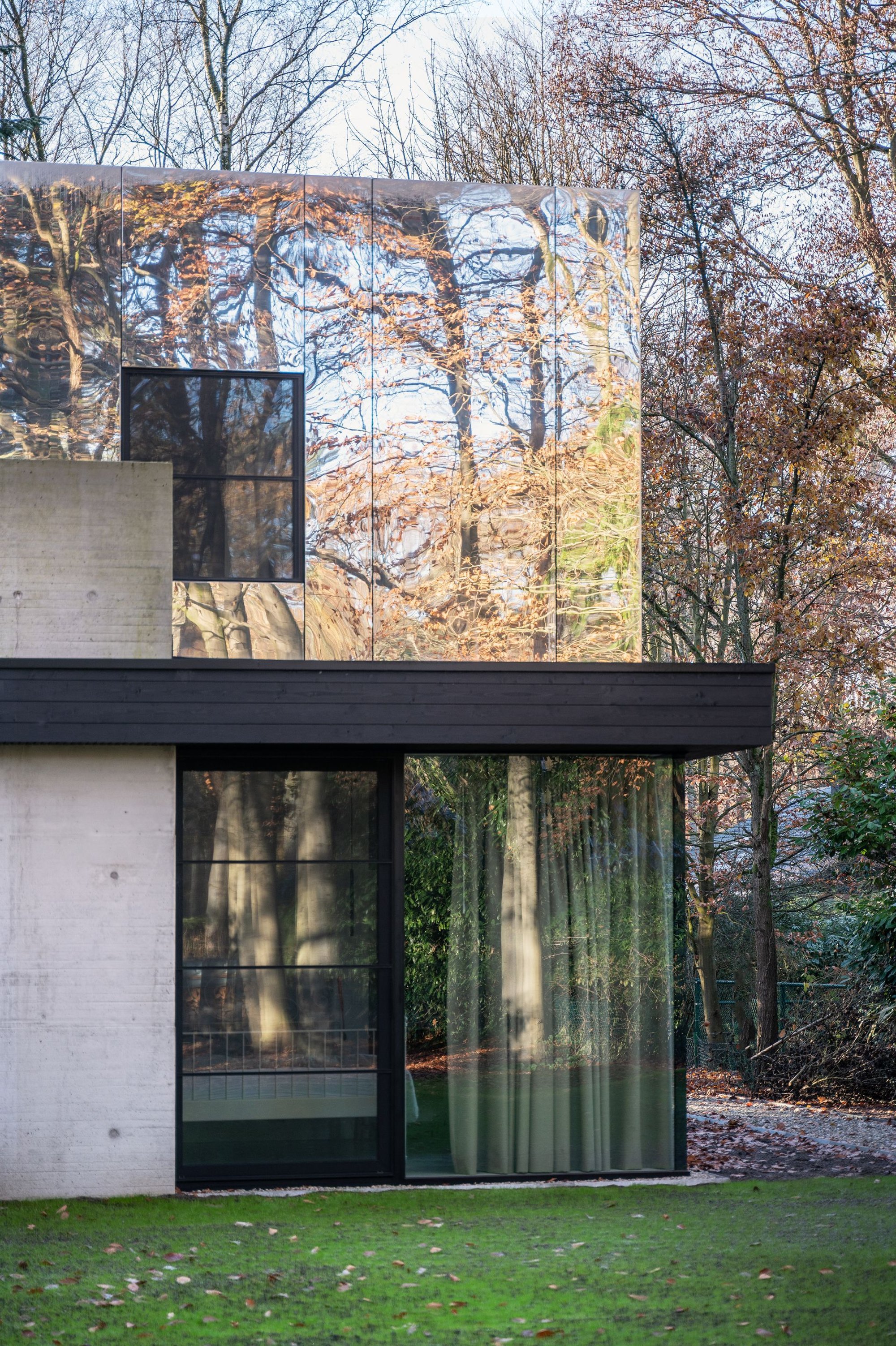 Studio Okami Architects Wraps a Forest House in Reflective Aluminum That Slowly Learns to Disappear
