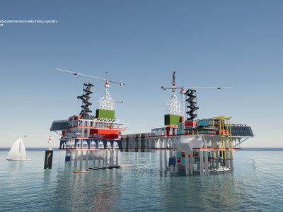 Adaptive Reuse Architecture Reimagines the Oil Rig as a Floating Cultural and Ecological City