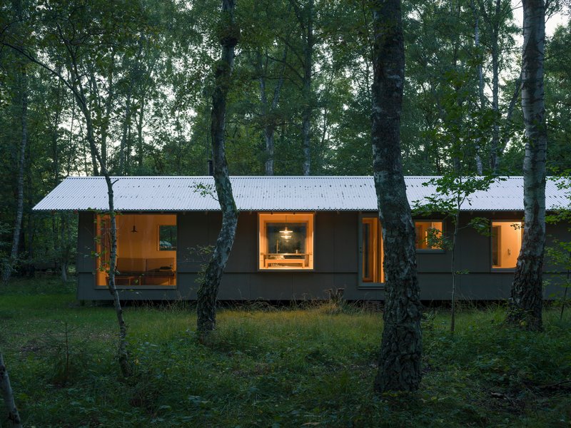 Kim Lenschow and Pihlmann Architects Float a 58 m² Summerhouse Among Danish Birches