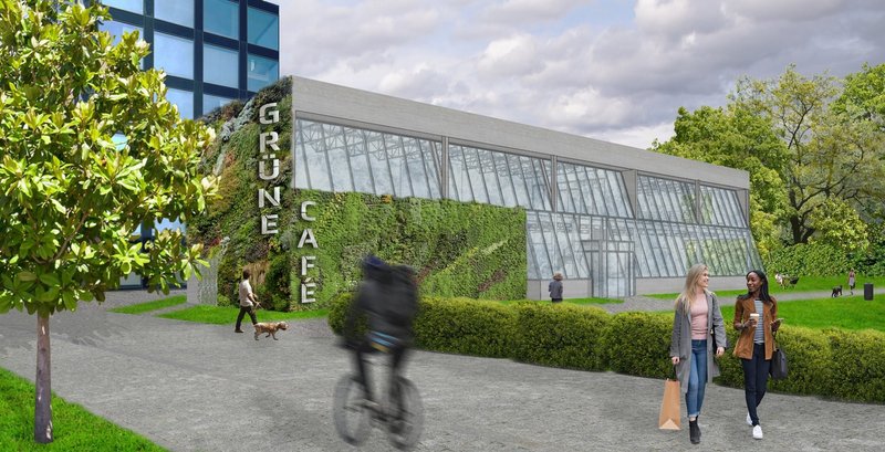 Grüne Café: Sustainable Café Architecture Blending Vienna’s Urban Life with Greenhouse Design