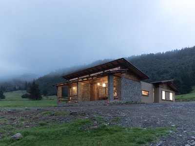 Pedro Moncayo Torres Builds a Primitive Hut from Stone and Reed Cane in Ecuador's Southern Highlands
