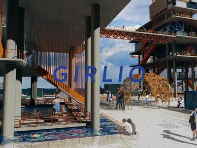 GIRLIO | Adaptive Reuse Architecture Reimagines Oil Rigs as Floating Marine Research and Art Communities