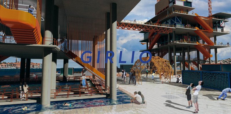 GIRLIO | Adaptive Reuse Architecture Reimagines Oil Rigs as Floating Marine Research and Art Communities