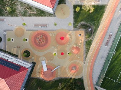 Šercel Švec Transforms a Slovak Schoolyard into a Landscape of Play, Sport, and Ecology