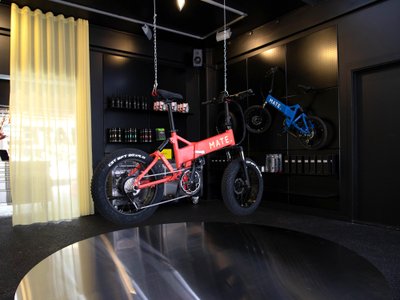 Spacon & X Turns a Copenhagen Bike Shop into a Neon-Lit Sensory Universe for MATE