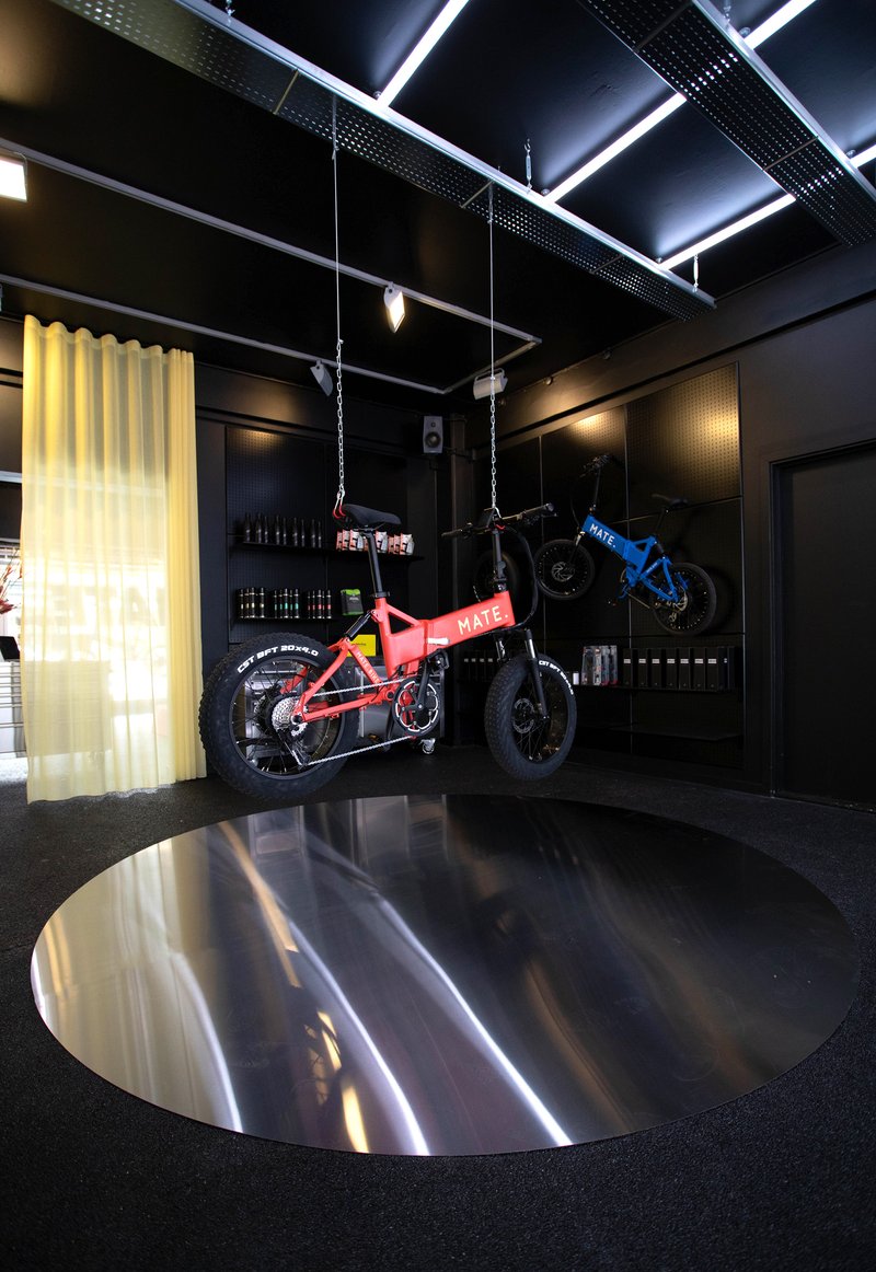 Spacon & X Turns a Copenhagen Bike Shop into a Neon-Lit Sensory Universe for MATE