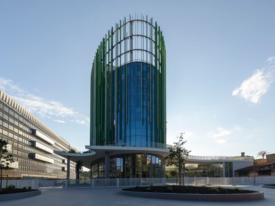 Mario Cucinella Architects Grows Three Elliptical Towers from a Hanging Garden on Via Ostiense