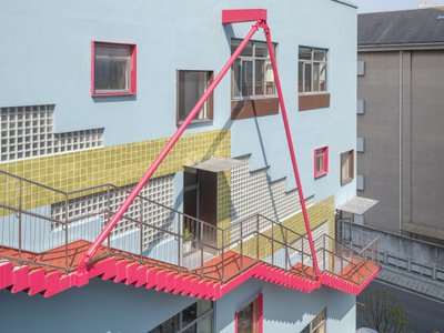 Atelier Liu Yuyang Turns a Shanghai Canal Building into a Candy-Colored Community Hub