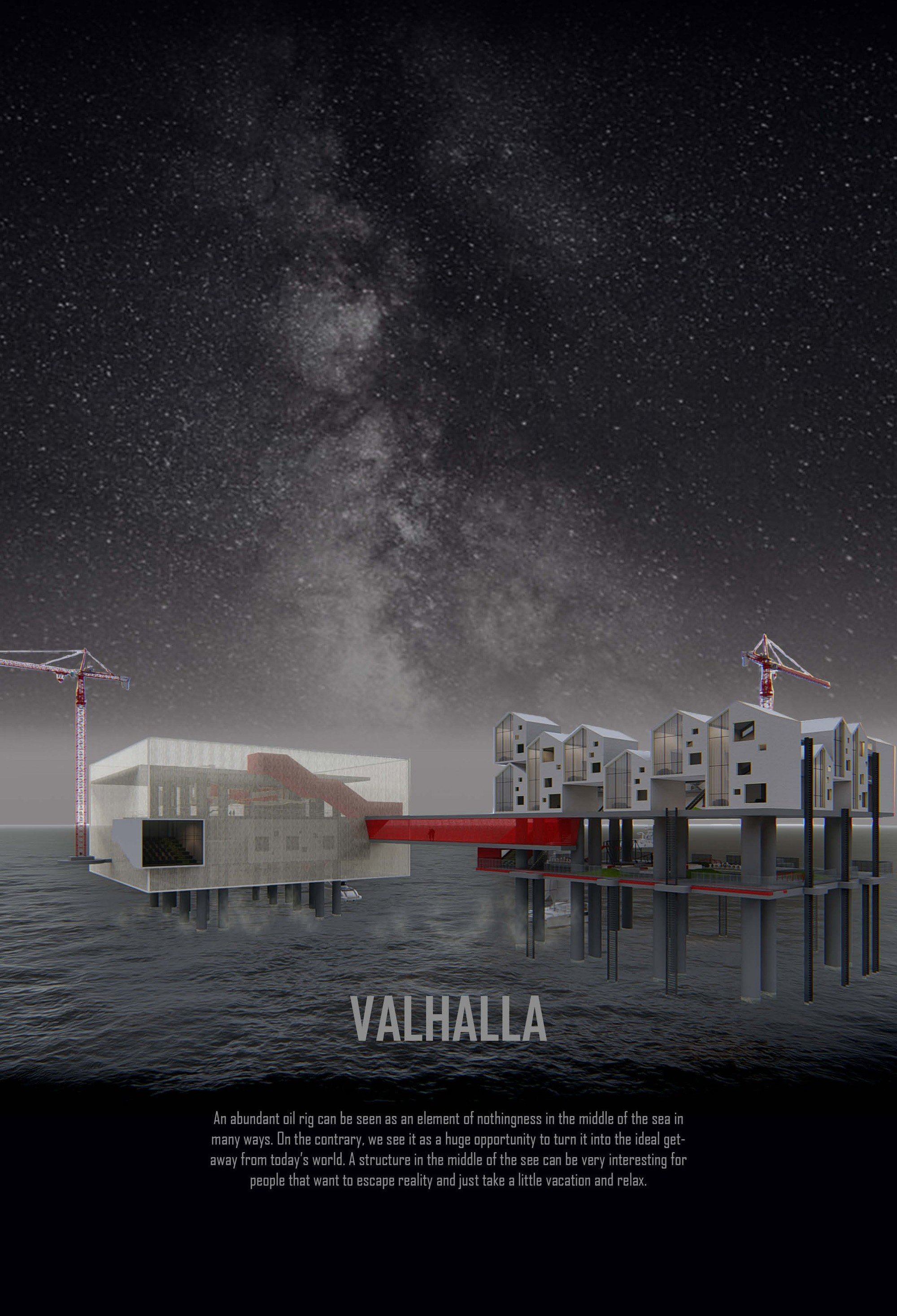 VALHALLA: Adaptive Floating Architecture Reimagining the Future of Abandoned Oil Rigs