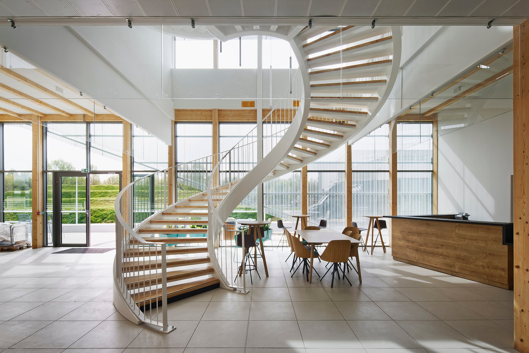 Ateliers A+ Grounds a Railway Training Campus in Landscape and Timber at Bègles