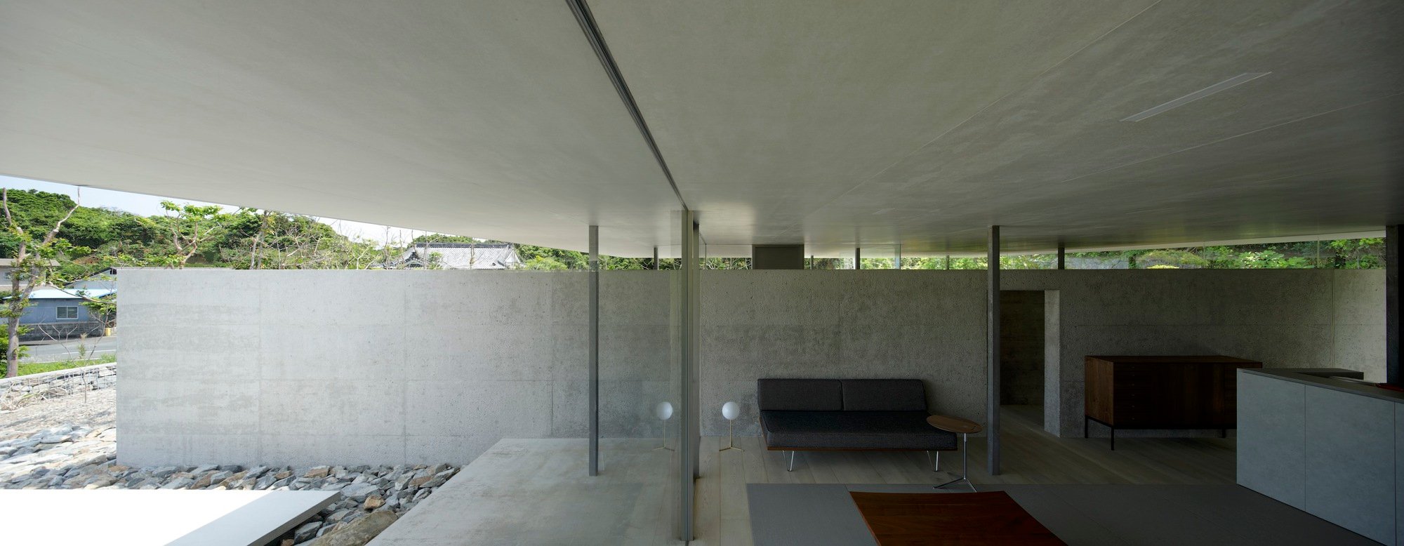 Matsuyama Architect and Associates Shelters an Elderly Couple Under a Single Roof Canopy in Amami