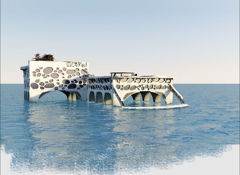Rooftop Garden and Observation Deck Designed for Relaxation and Scientific Collaboration