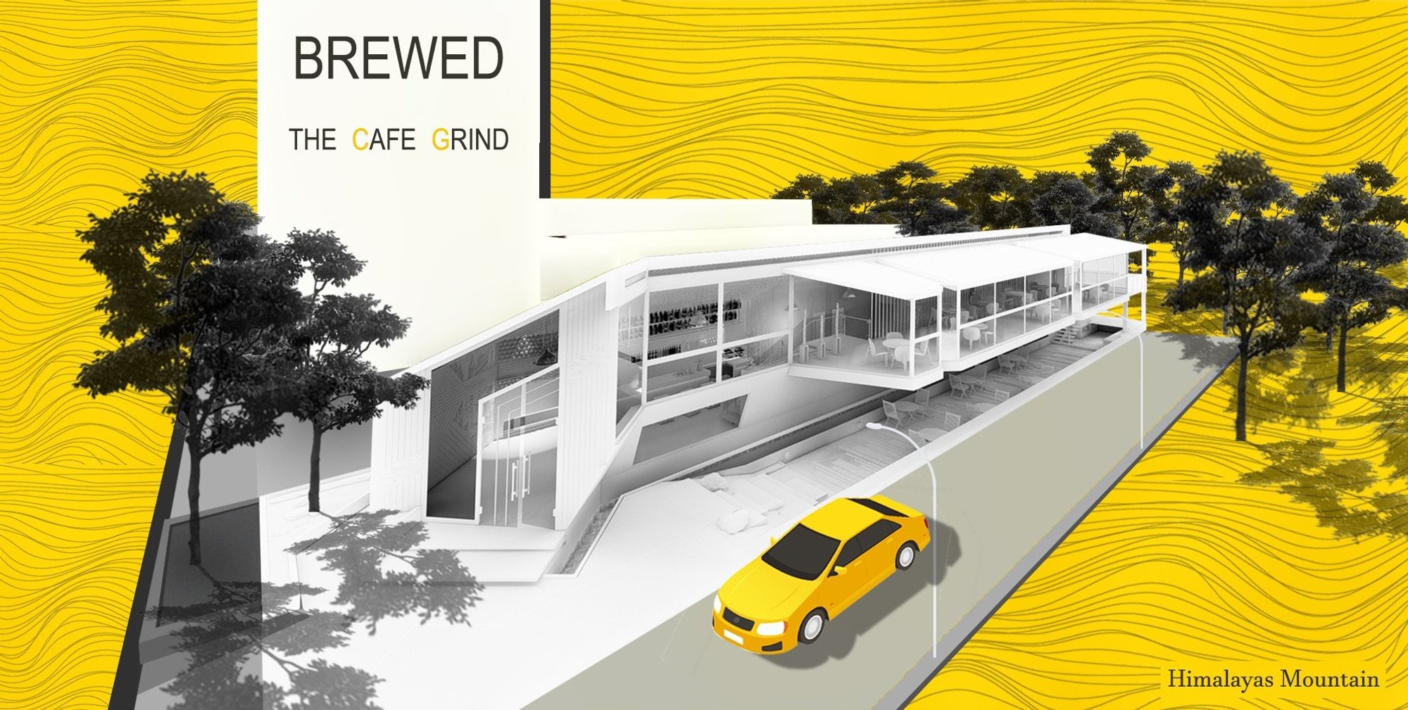 BREWED – The Cafe Grind: A Sustainable Café Architecture Inspired by Vienna's Landscape and Culture