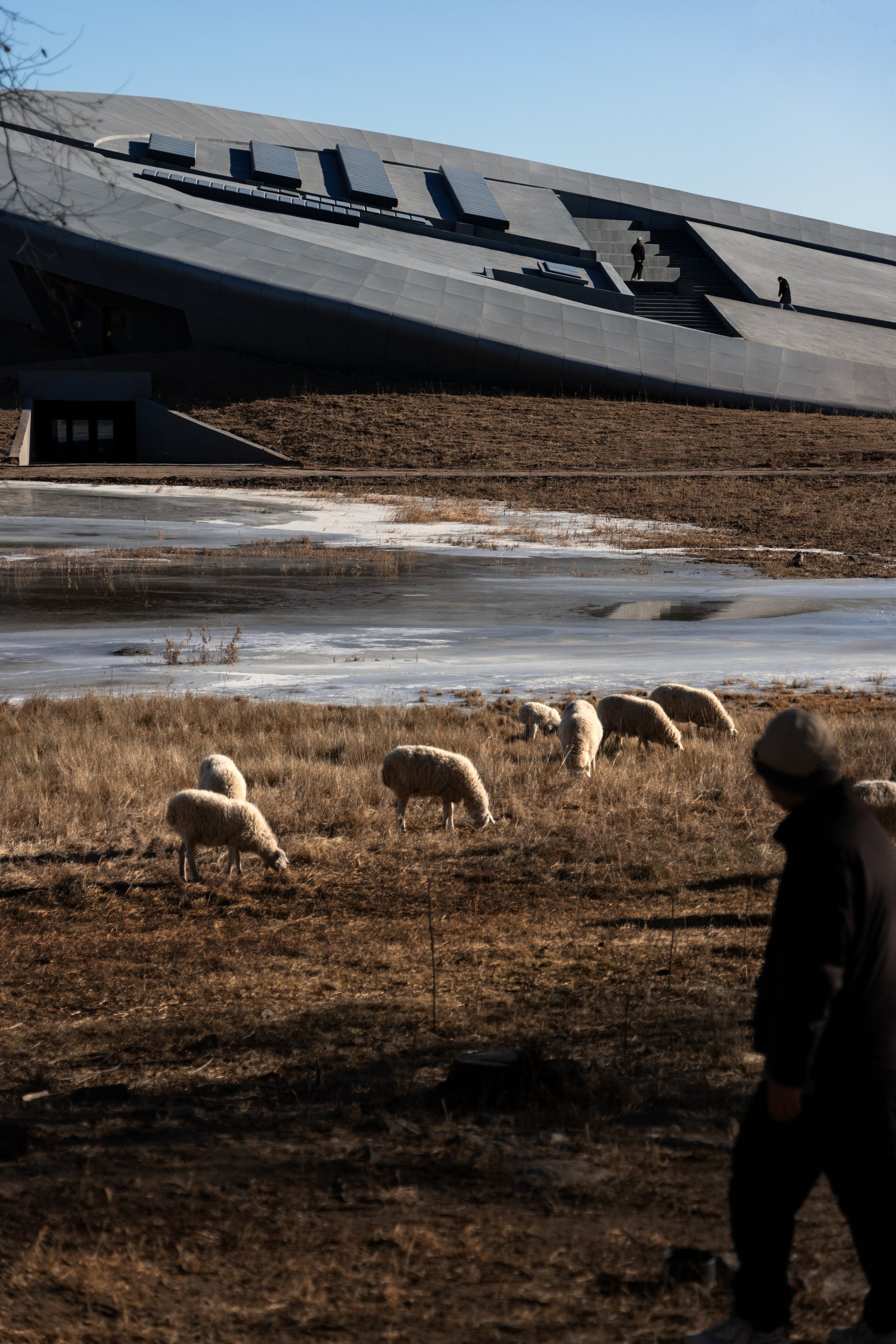 BUZZ Architects Plant a Buried Ark and a Beacon Tower on the Mongolian Steppe