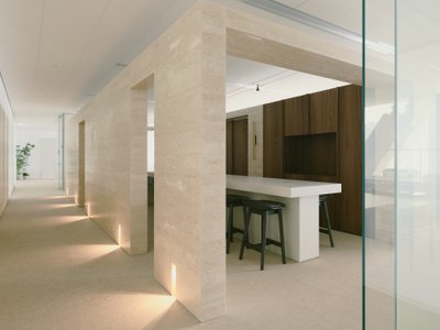 Minuspluse Design Puts the Kitchen at the Center of a 6,400 m² Taipei Financial Office