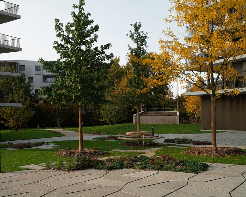 LRS Architectes Sets Three Pentagonal Towers in a Cologny Garden to Rethink Dense Living