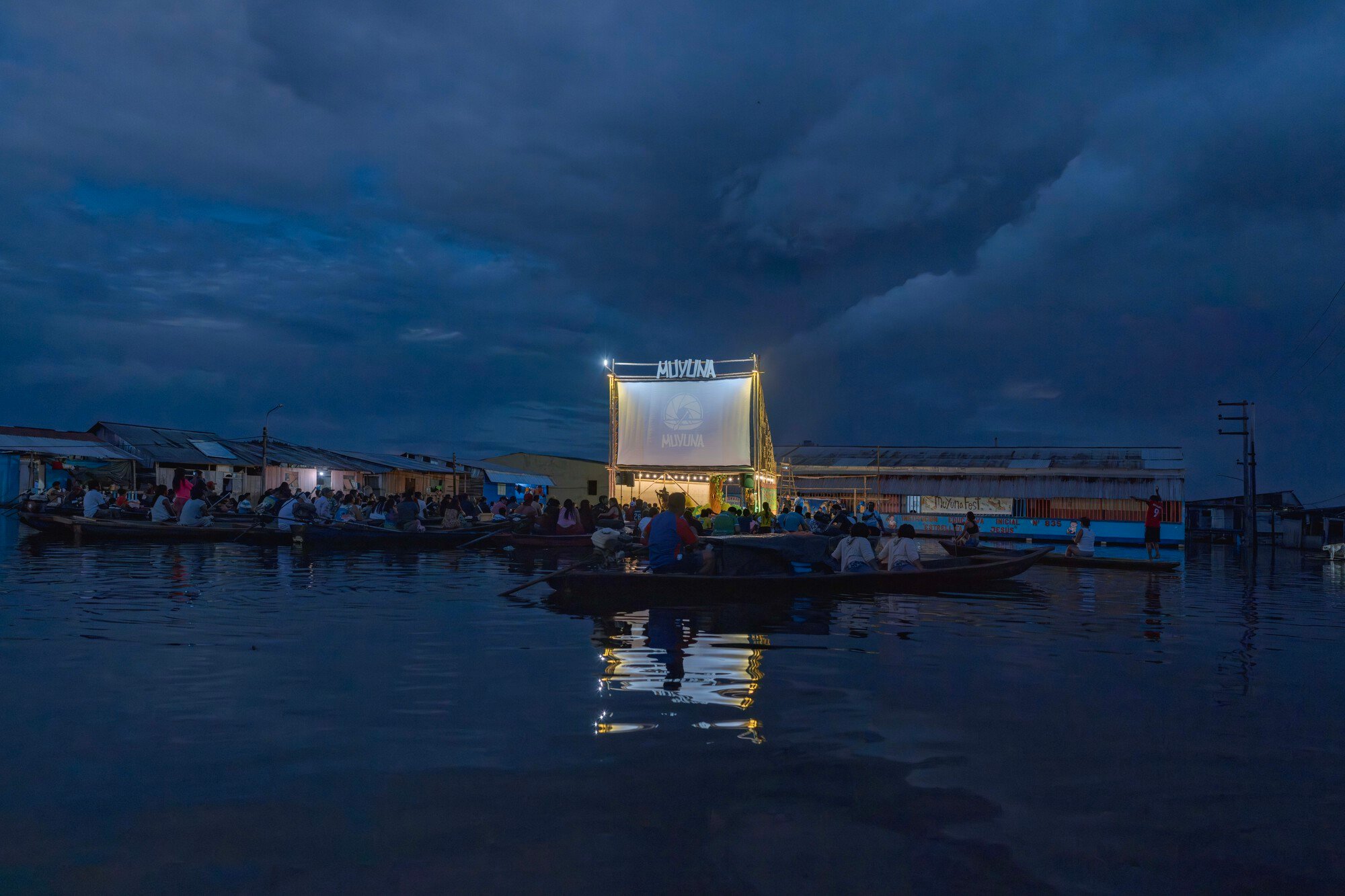 Espacio Común Builds a Floating Stage on a Rising Amazon River for Iquitos' Muyunafest
