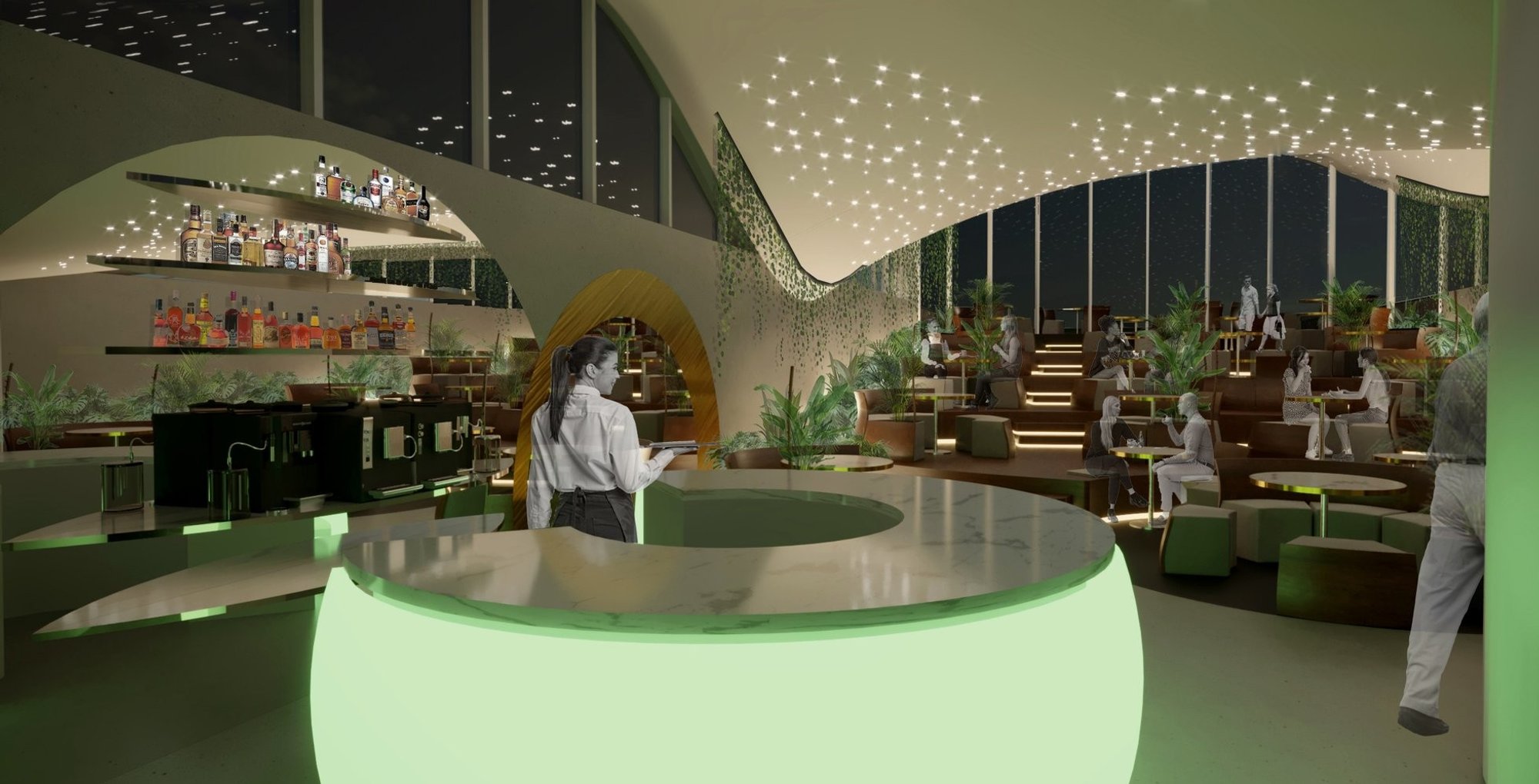 21coffees: A Biophilic Café Architecture Blending Nature, Culture, and Community