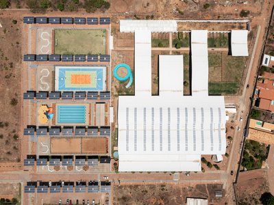 Lins Arquitetos Plants a Forest of Solar Trees Over a University Sports Center in Brazil's Arid Northeast