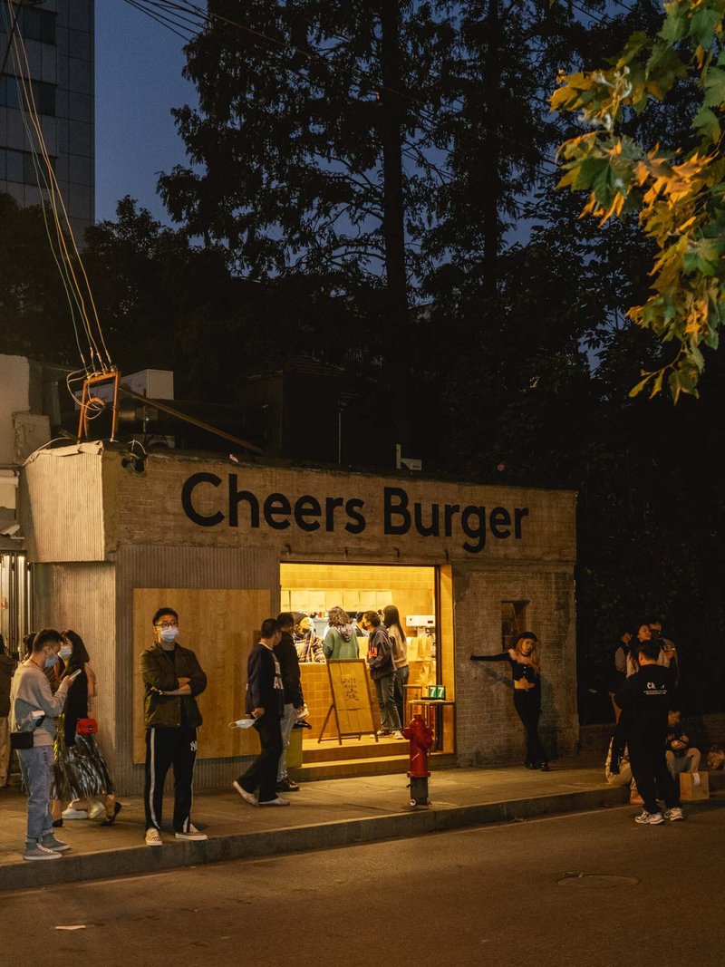Atelier A Converts a 29-Square-Meter Shanghai Electrical Room into a Cult Burger Joint