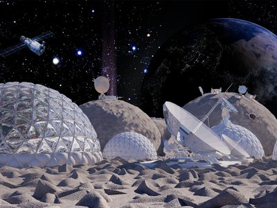 Aitken: Reimagining Lunar Habitat Architecture Through a Self-Sustaining Moon Base