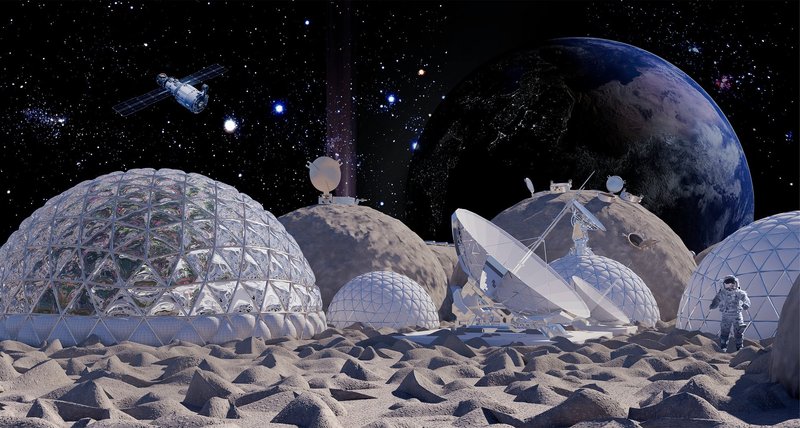 Aitken: Reimagining Lunar Habitat Architecture Through a Self-Sustaining Moon Base