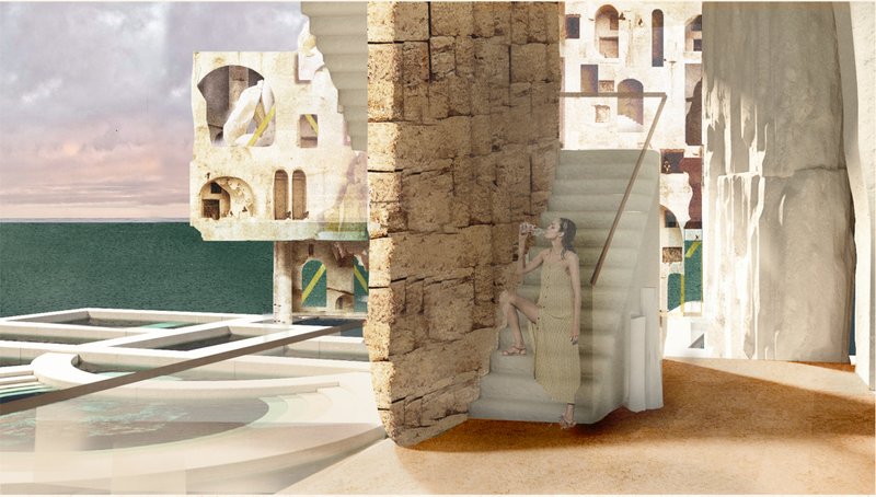 Floating coral park designed as an interactive marine observatory and ecological public space.