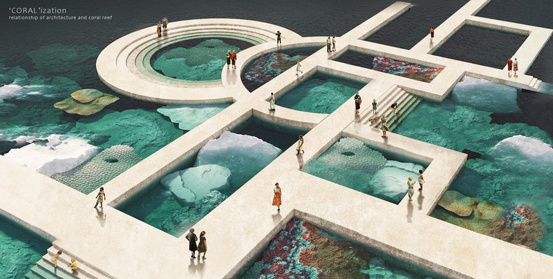 A Visionary Sustainable Architecture Project Transforming Offshore Oil Rigs into Living Coral Islands