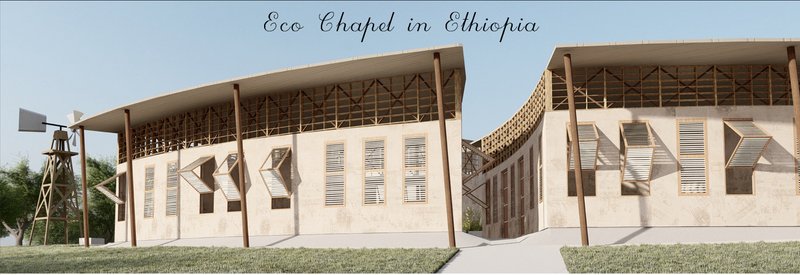 Curved facades, passive ventilation, and local materials define the project's climate-responsive architecture.