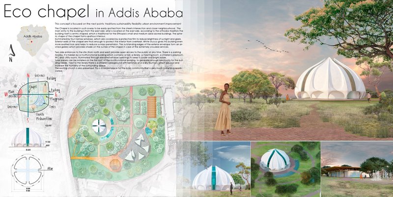 Eco-Chapel in Addis Ababa: Sustainable Architecture for Spiritual Recovery and Urban Renewal