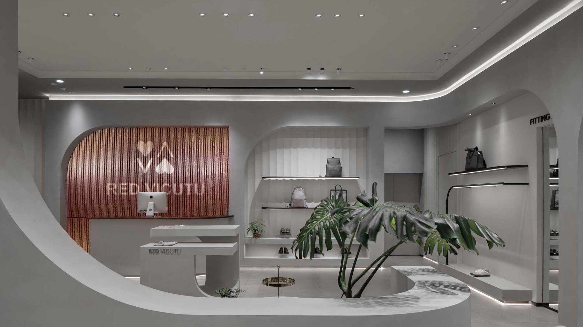 AntiStatics Architecture Wraps a Beijing Activewear Store in Fabric-Inspired Curves