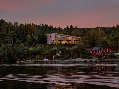 Saunders Architecture Perches a Grey Timber Villa on a Bergen Hillside Overlooking the Fjord
